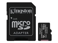 Kingston Canvas Select Plus - Tarjeta de memoria flash (adaptador microSDXC a SD Incluido) - 512 GB